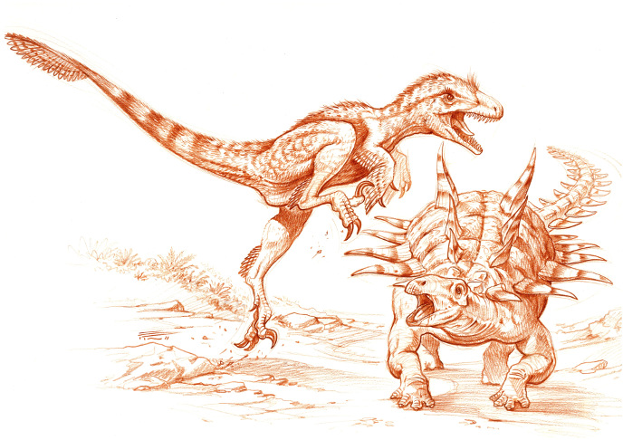 Гастония и ютараптор