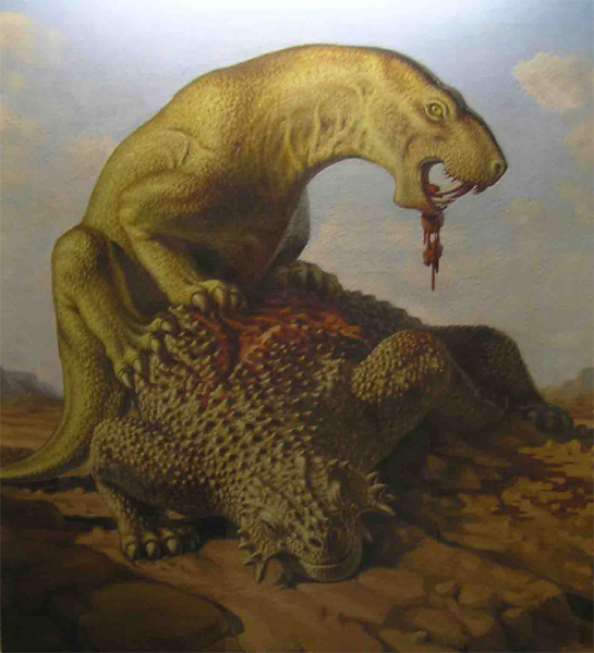 Иностранцевия и парейазавр